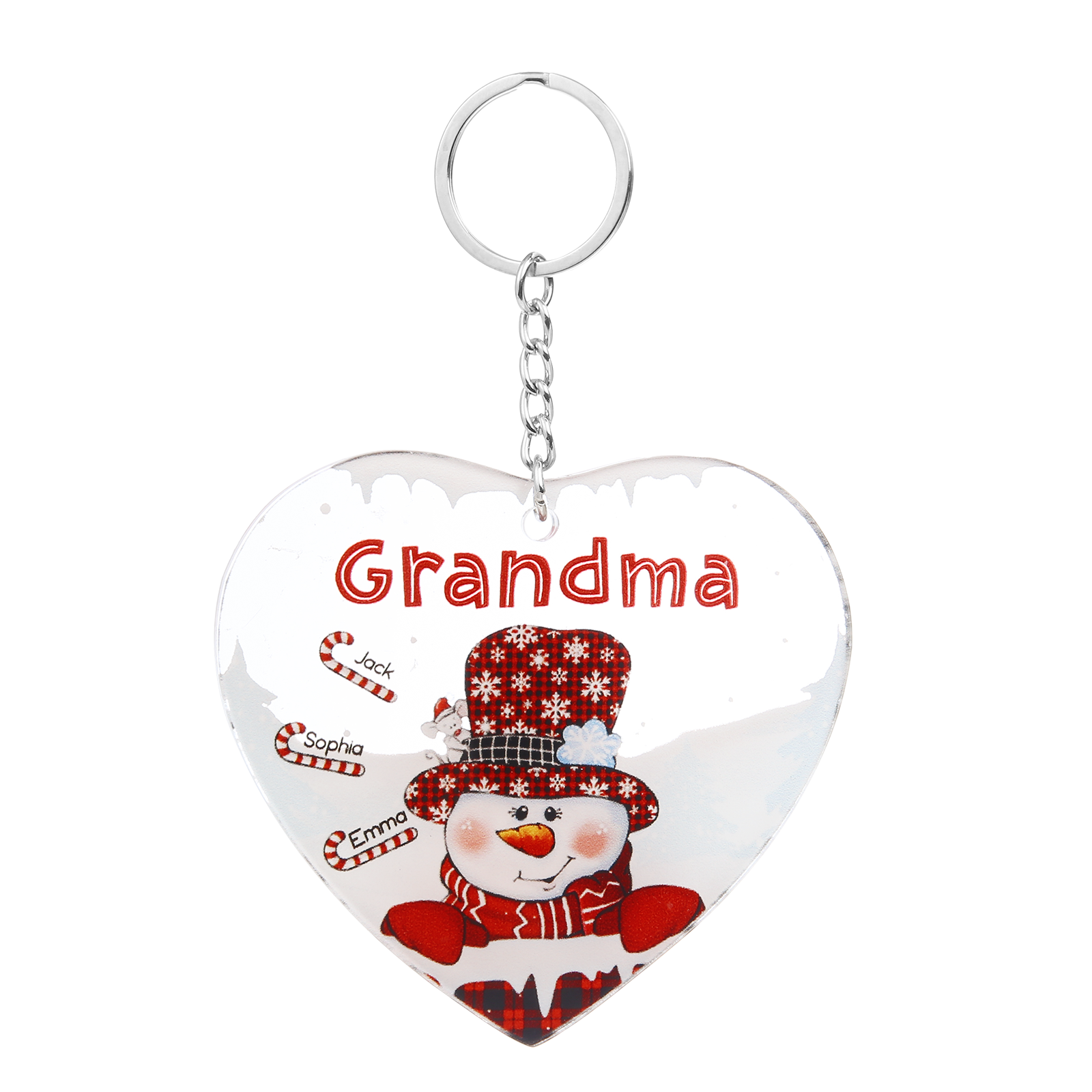 Christmas Decoration Custom Name  Keychain