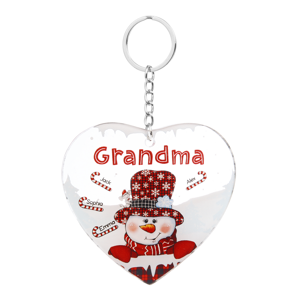 Christmas Decoration Custom Name  Keychain