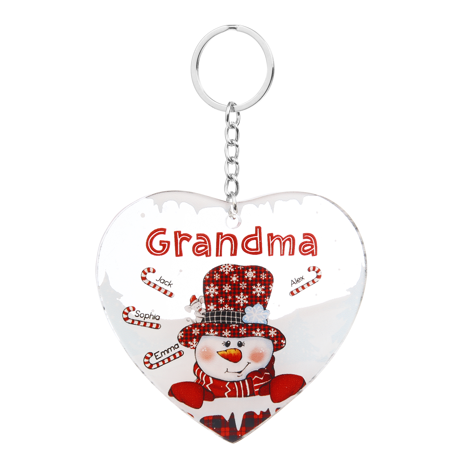 Christmas Decoration Custom Name  Keychain