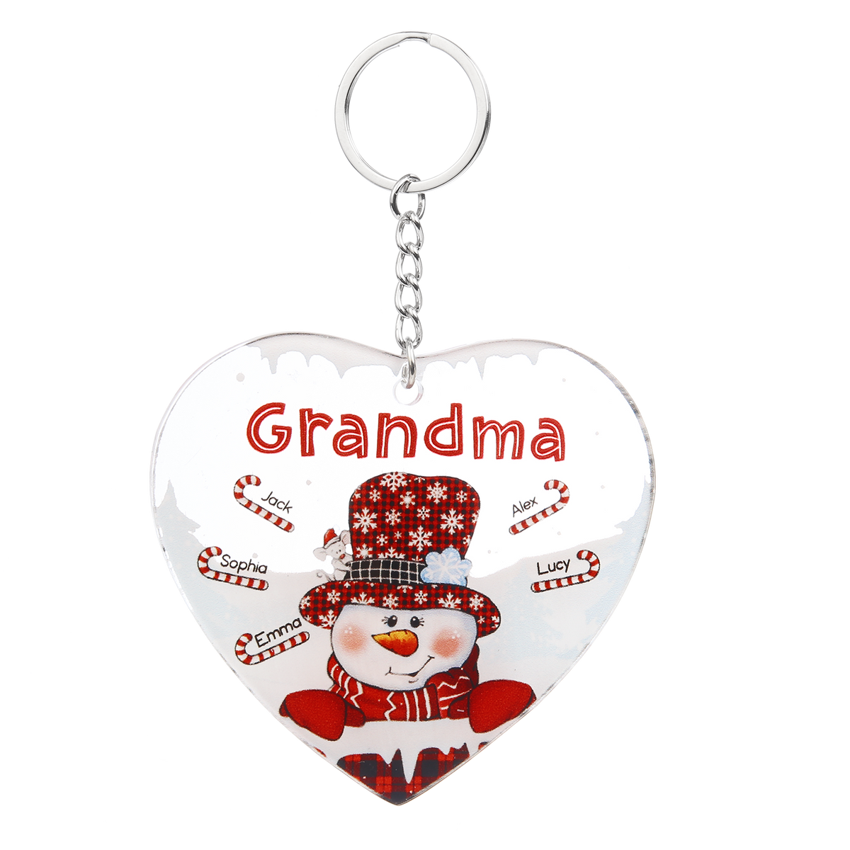 Christmas Decoration Custom Name  Keychain