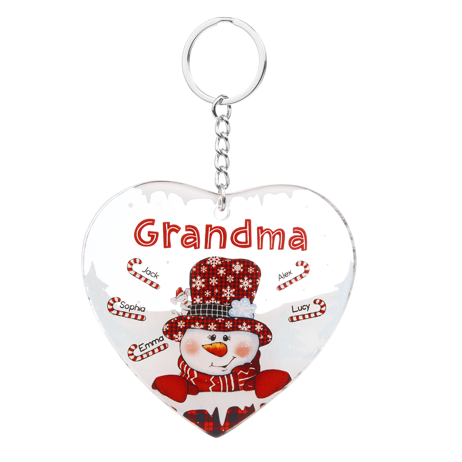 Christmas Decoration Custom Name  Keychain