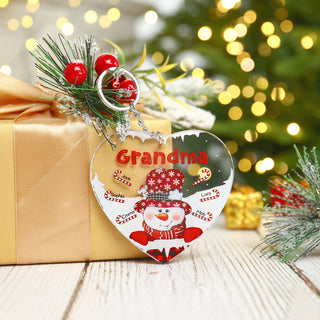 Christmas Decoration Custom Name  Keychain