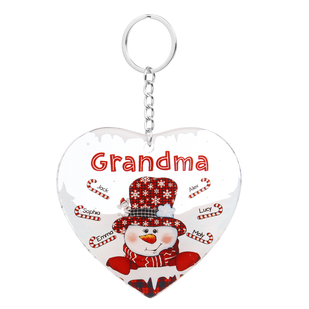 Christmas Decoration Custom Name  Keychain