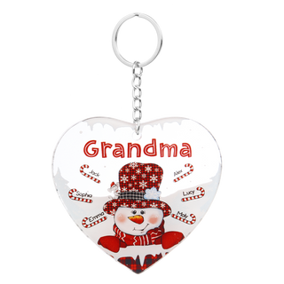 Christmas Decoration Custom Name  Keychain