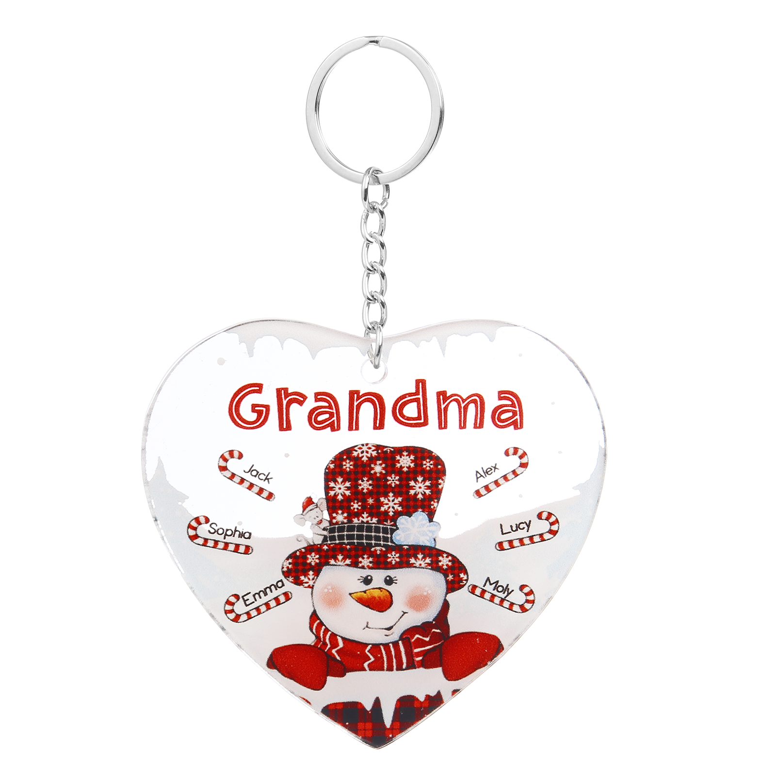 Christmas Decoration Custom Name  Keychain
