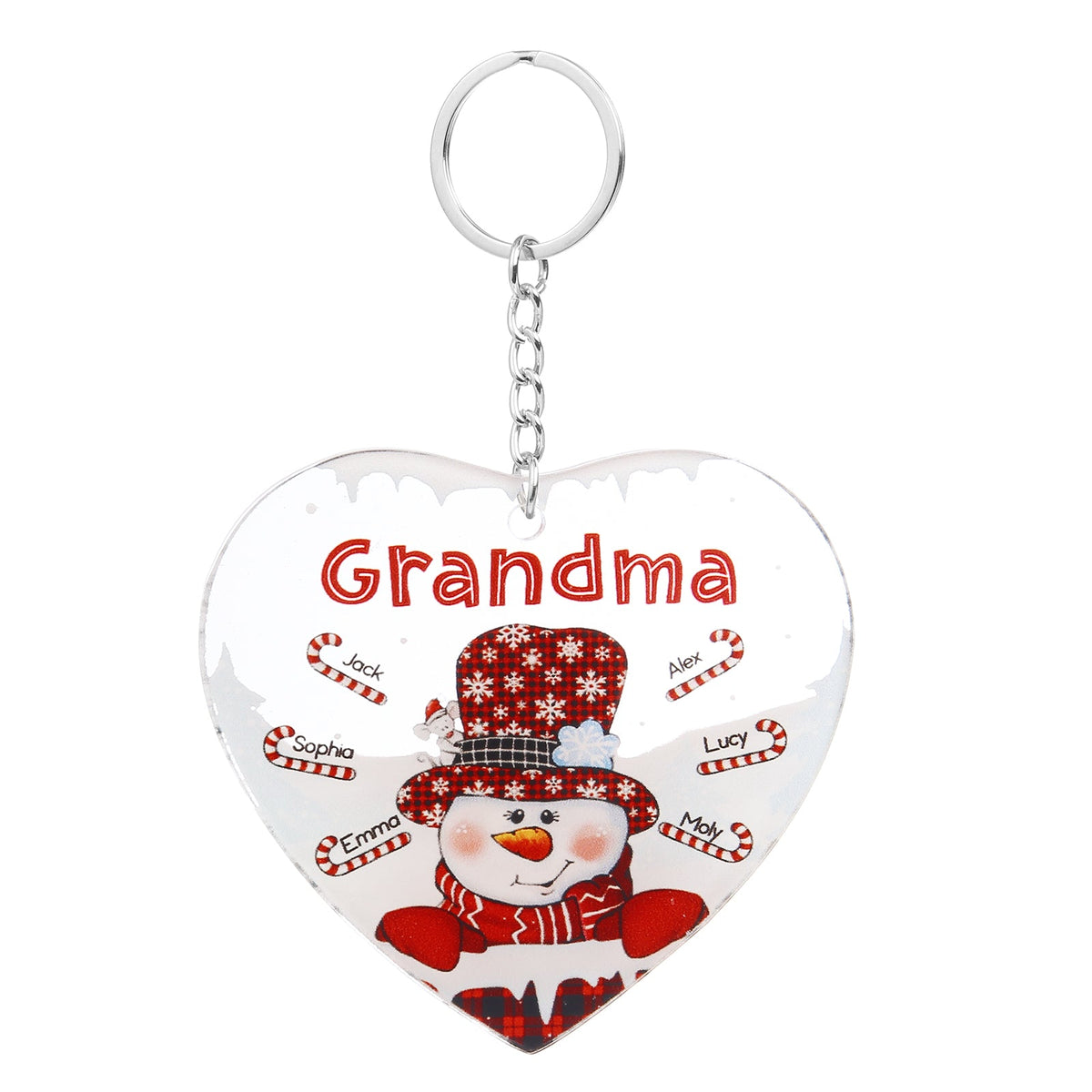 Christmas Decoration Custom Name  Keychain