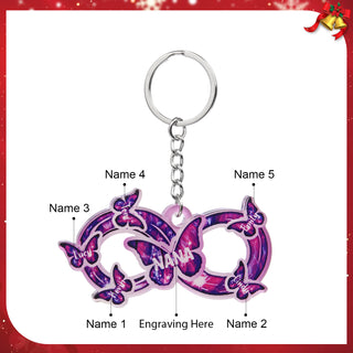 Custom Name Bow Keychain