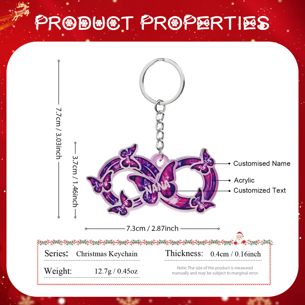 Custom Name Bow Keychain