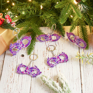 Custom Name Bow Keychain