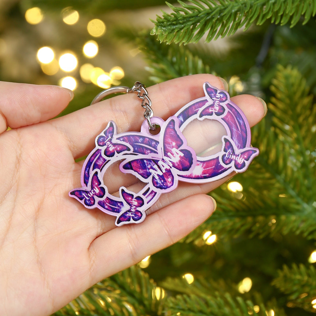 Custom Name Bow Keychain