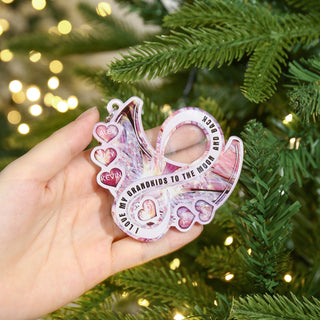 Custom Name Heart Moon Keychain