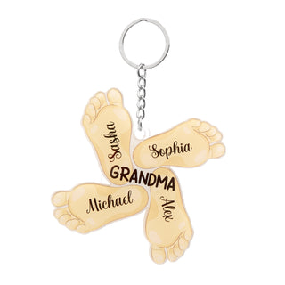 Christmas Decoration Custom Acrylic Name Sole Keychain
