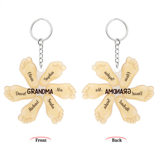 Christmas Decoration Custom Acrylic Name Sole Keychain