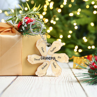 Christmas Decoration Custom Acrylic Name Sole Keychain