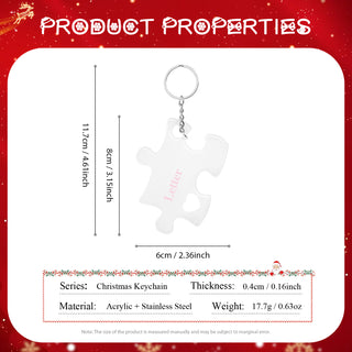 Christmas Decoration Custom Acrylic Keychain