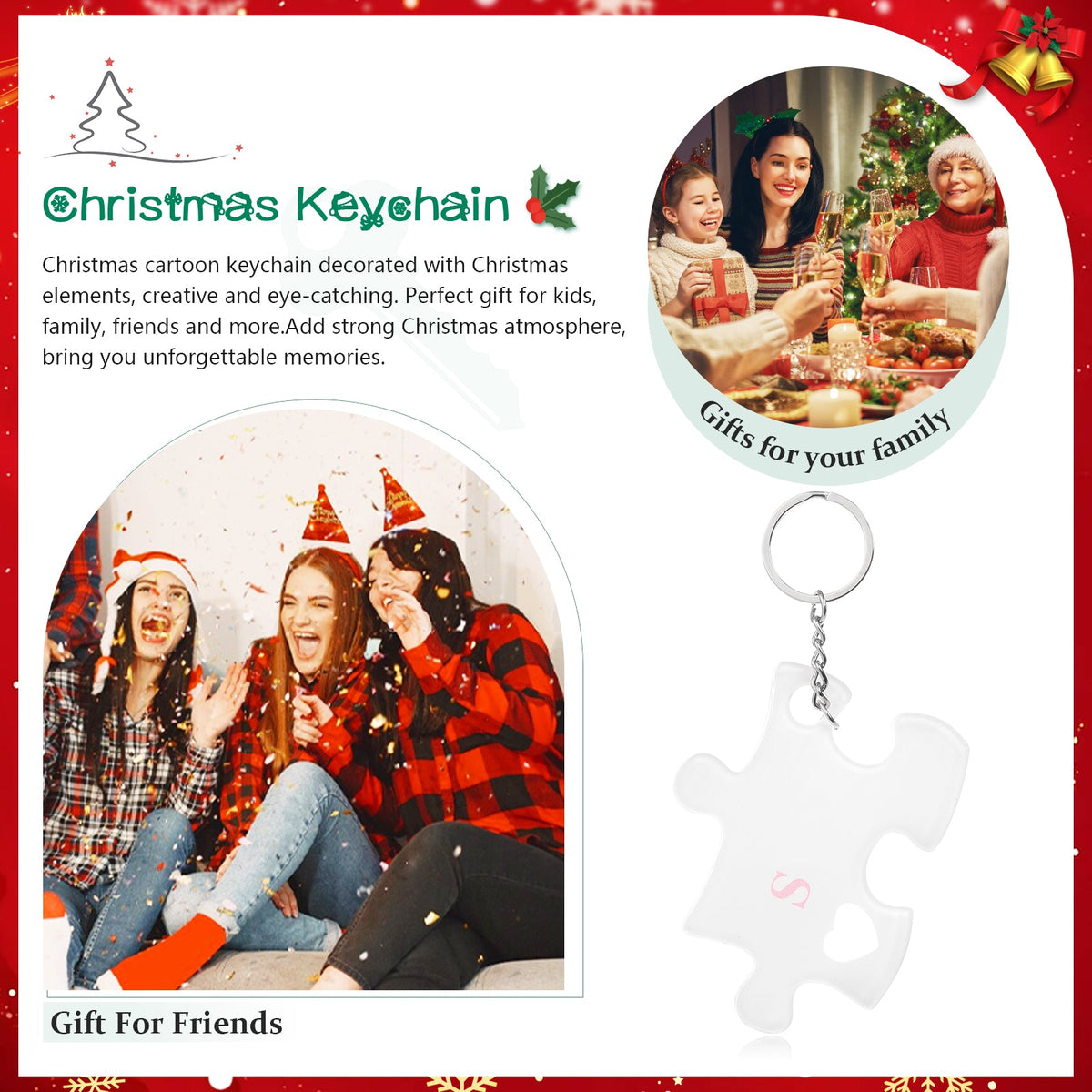 Christmas Decoration Custom Acrylic Keychain