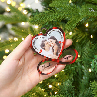 Christmas Decoration Custom Acrylic Heart Keychain