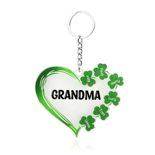 Christmas Decoration Custom Acrylic Name Heart Keychain