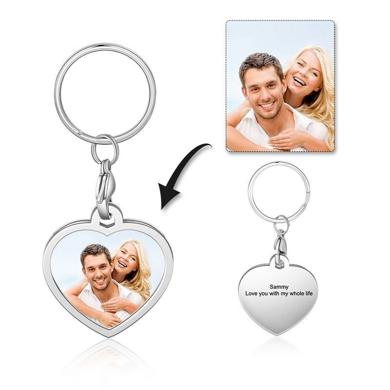Color Photo Custom Photo Keychain