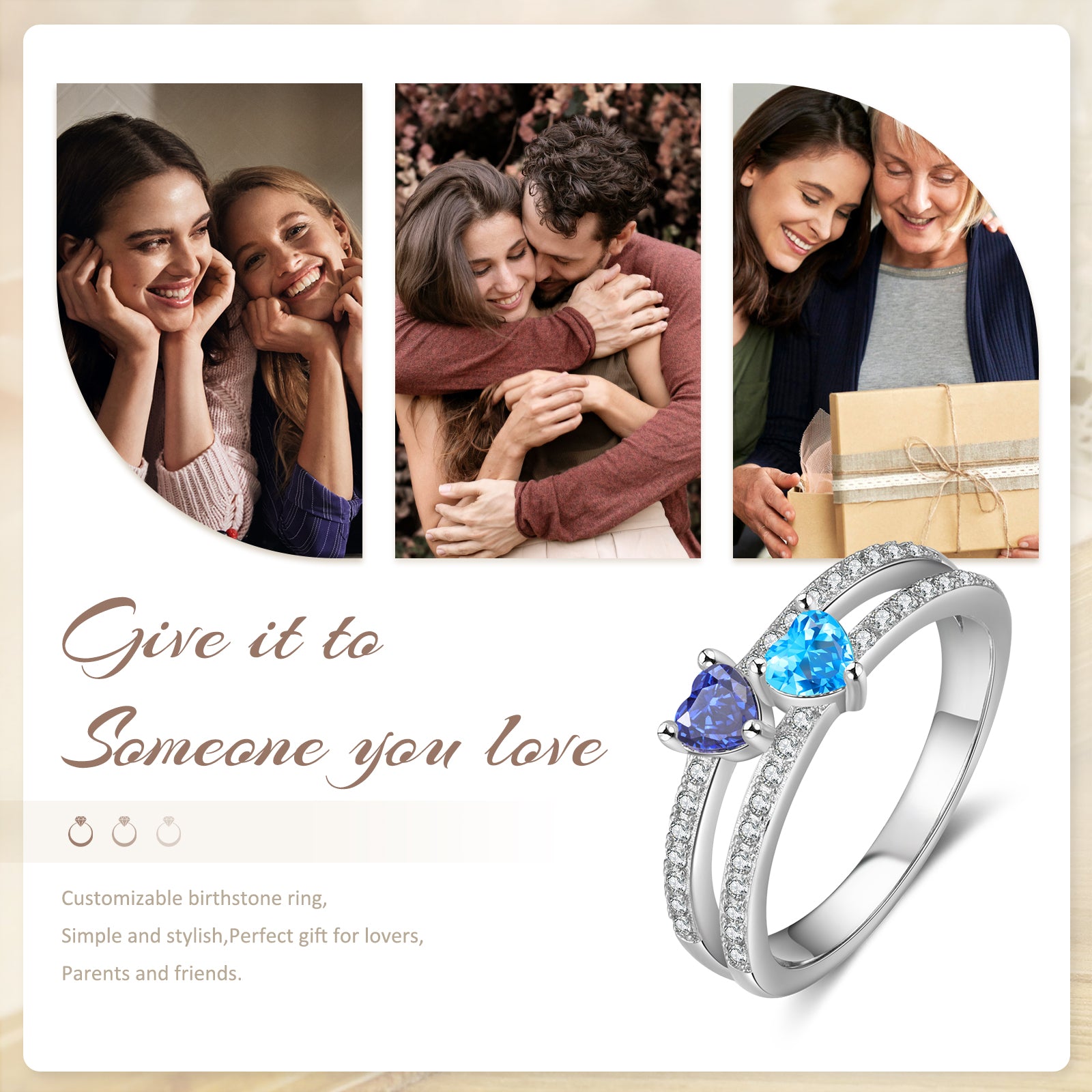 Custom Birthstone Ring
