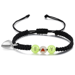 Custom Letter Heart Shaped Bracelet