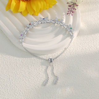Custom Birthstone Butterfly Bracelet