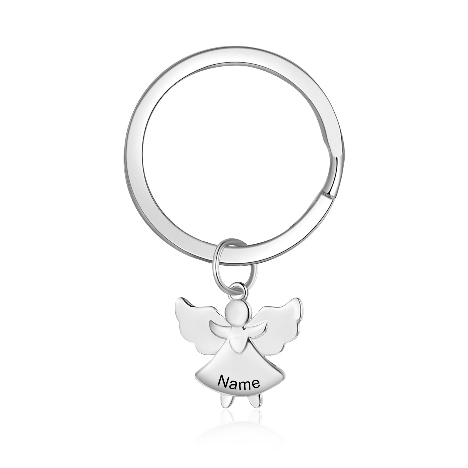 Custom Name Angel Keychain