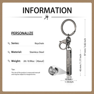 Custom Retro Projection Keychain