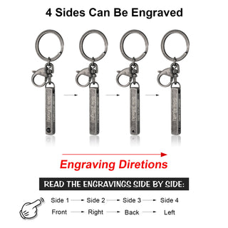 Custom Retro Projection Keychain