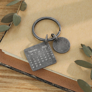 Custom Calendar And Photo Keychain