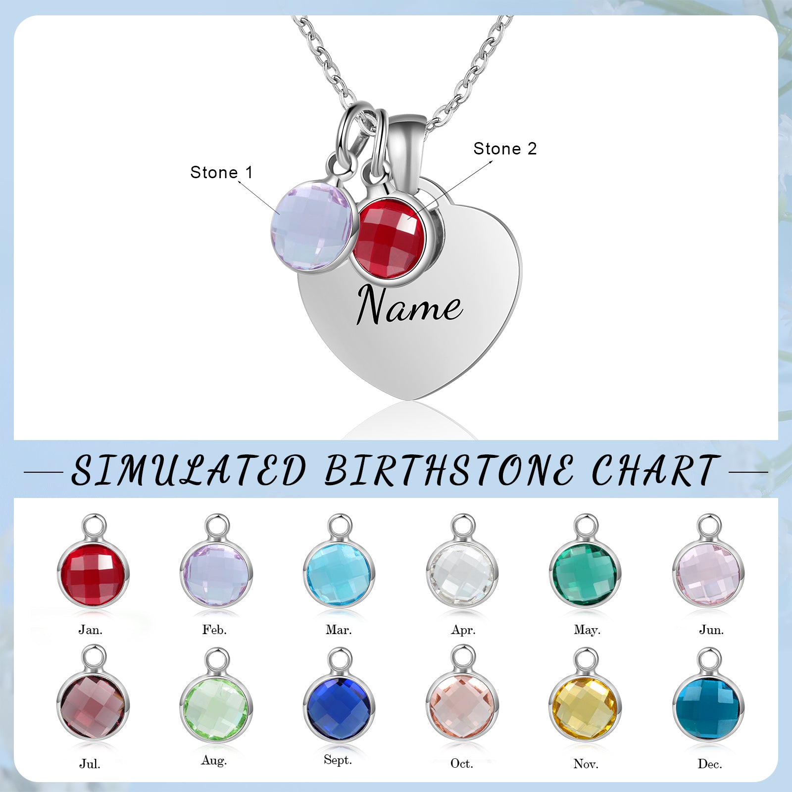 Custom Birthstone Necklace