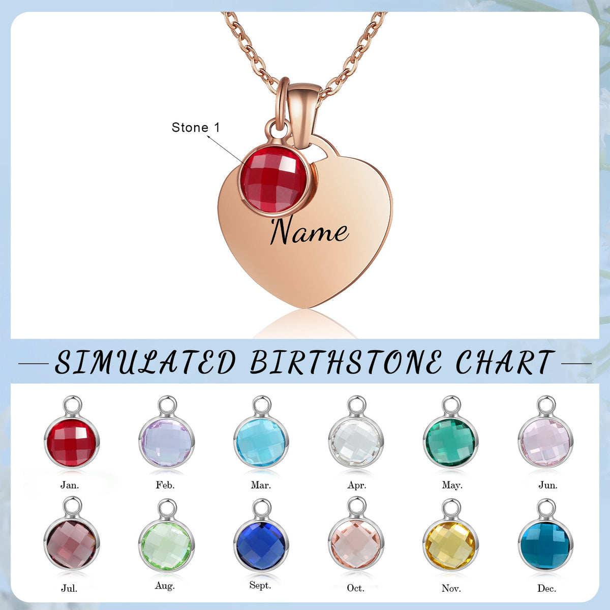 Custom Birthstone Necklace