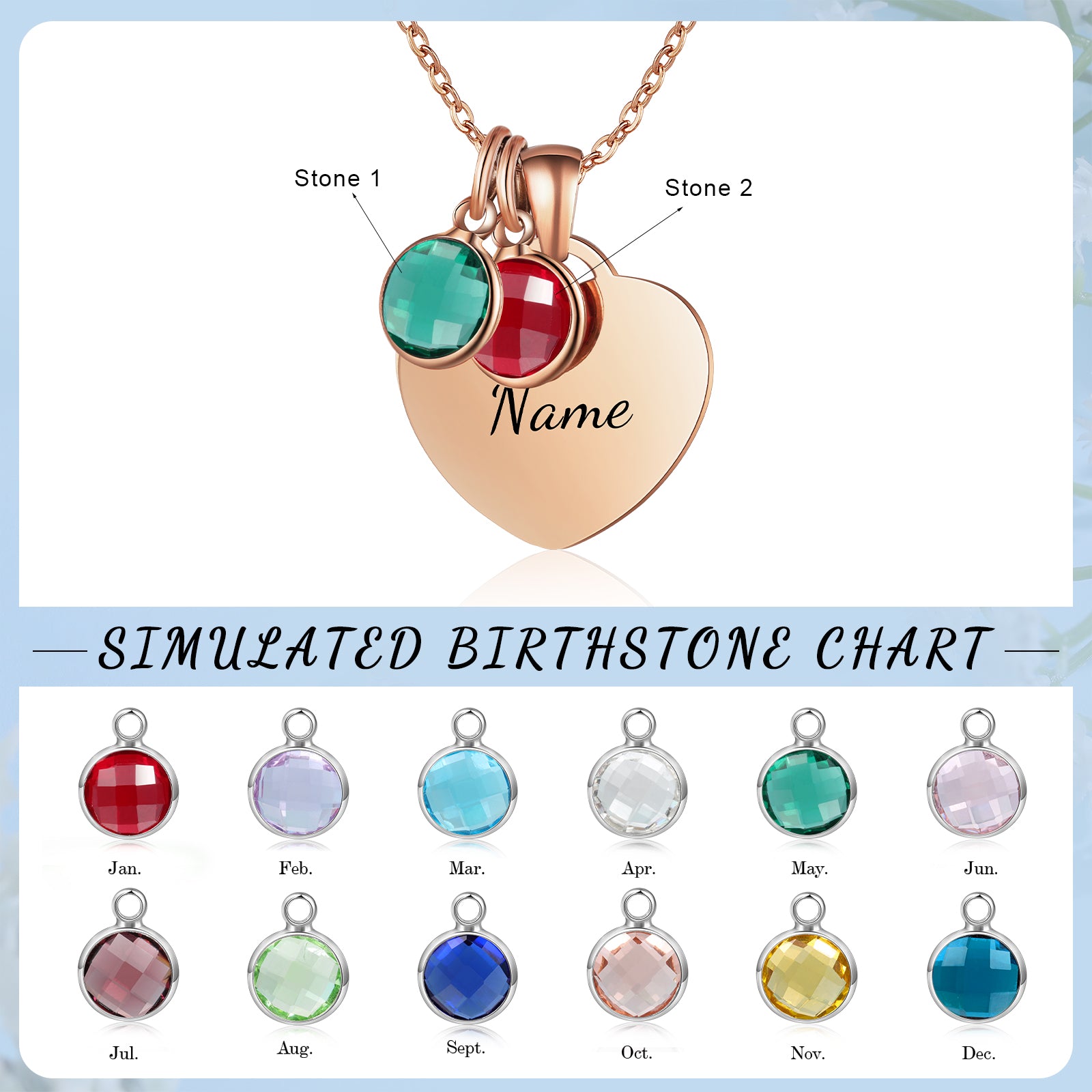 Custom Birthstone Necklace