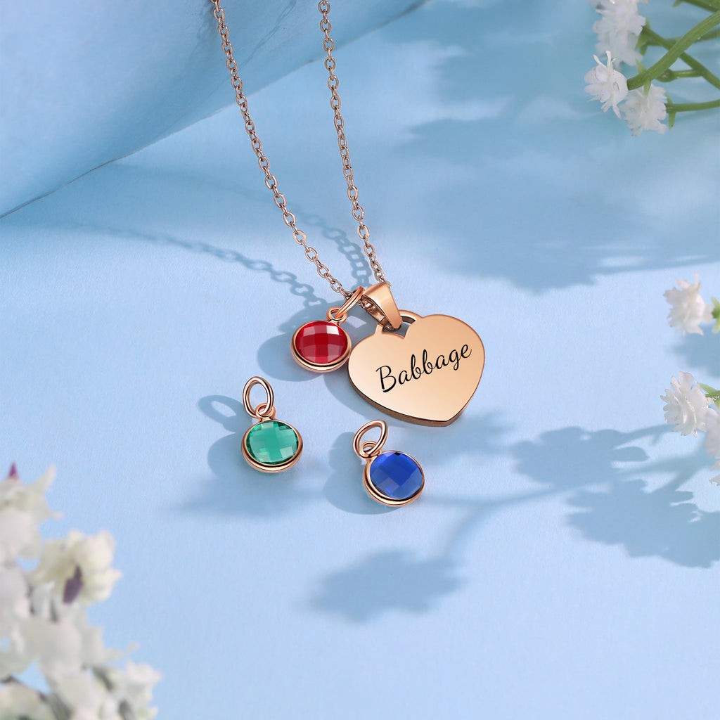 Custom Birthstone Necklace