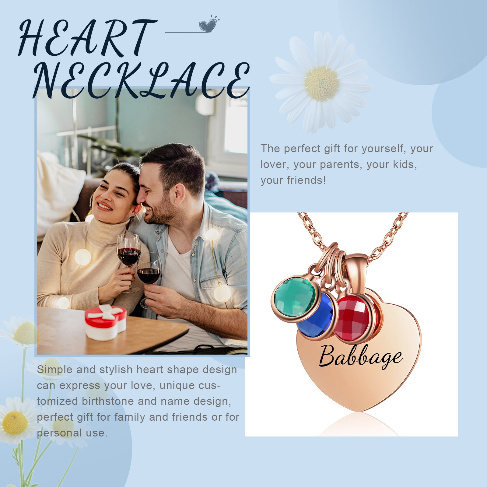 Custom Birthstone Necklace