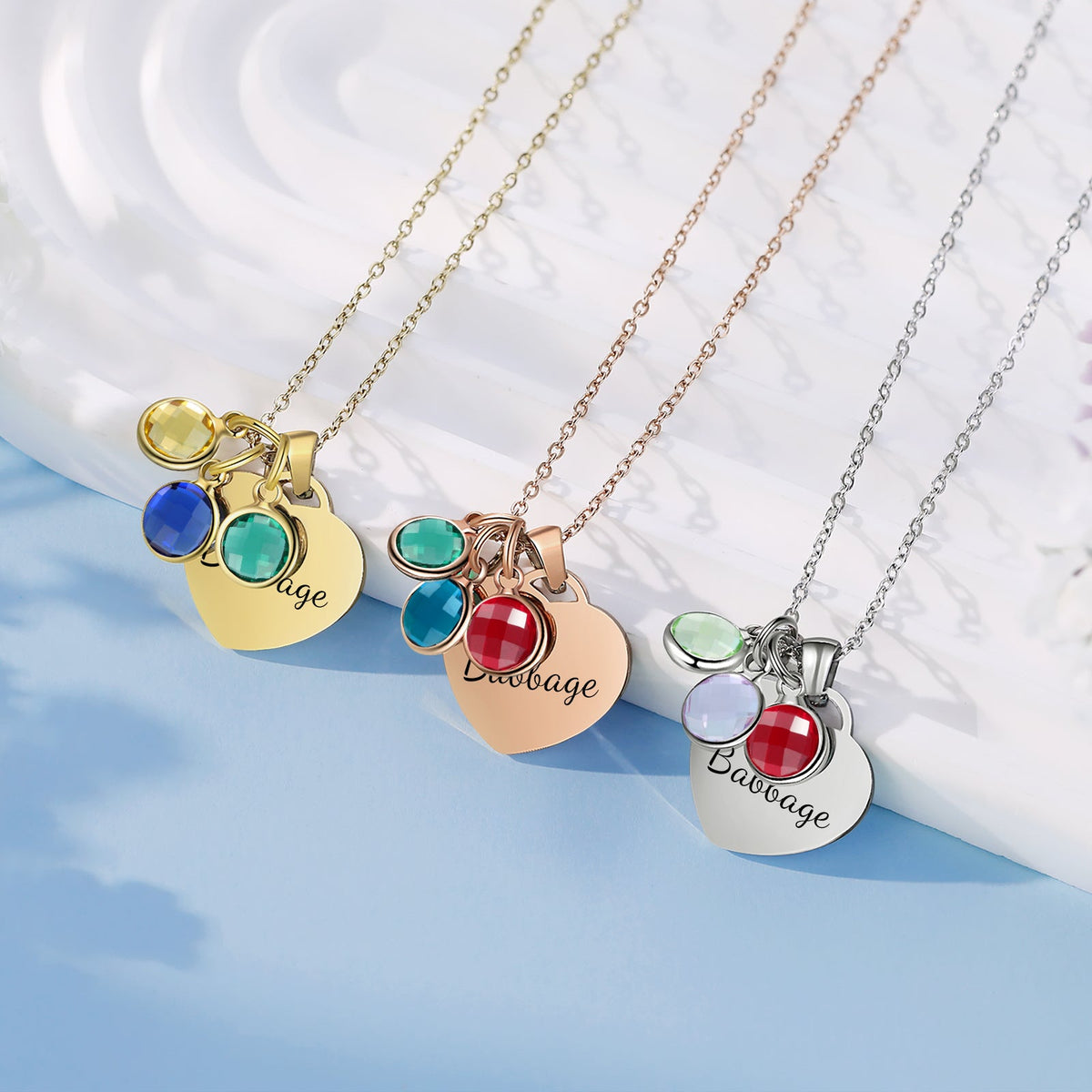 Custom Birthstone Necklace