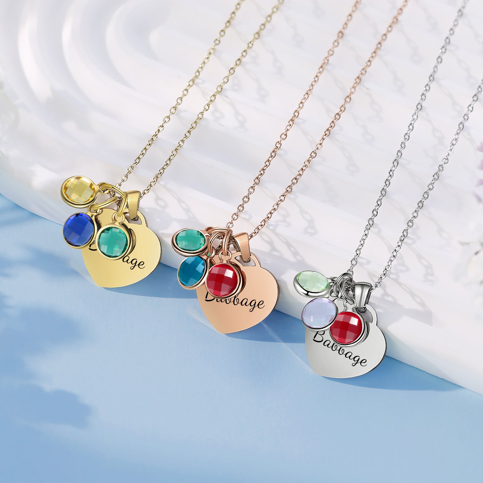 Custom Birthstone Necklace