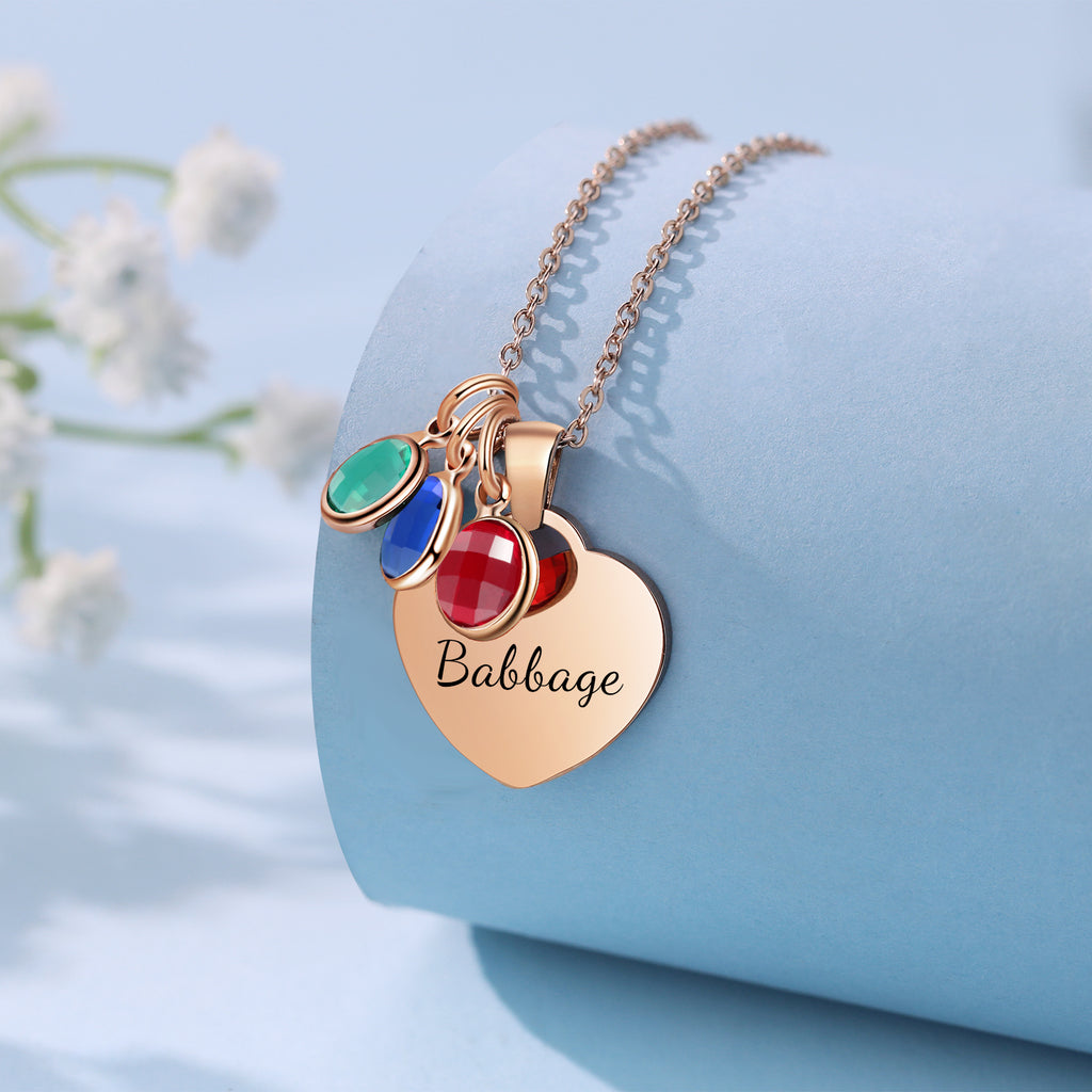 Custom Birthstone Necklace