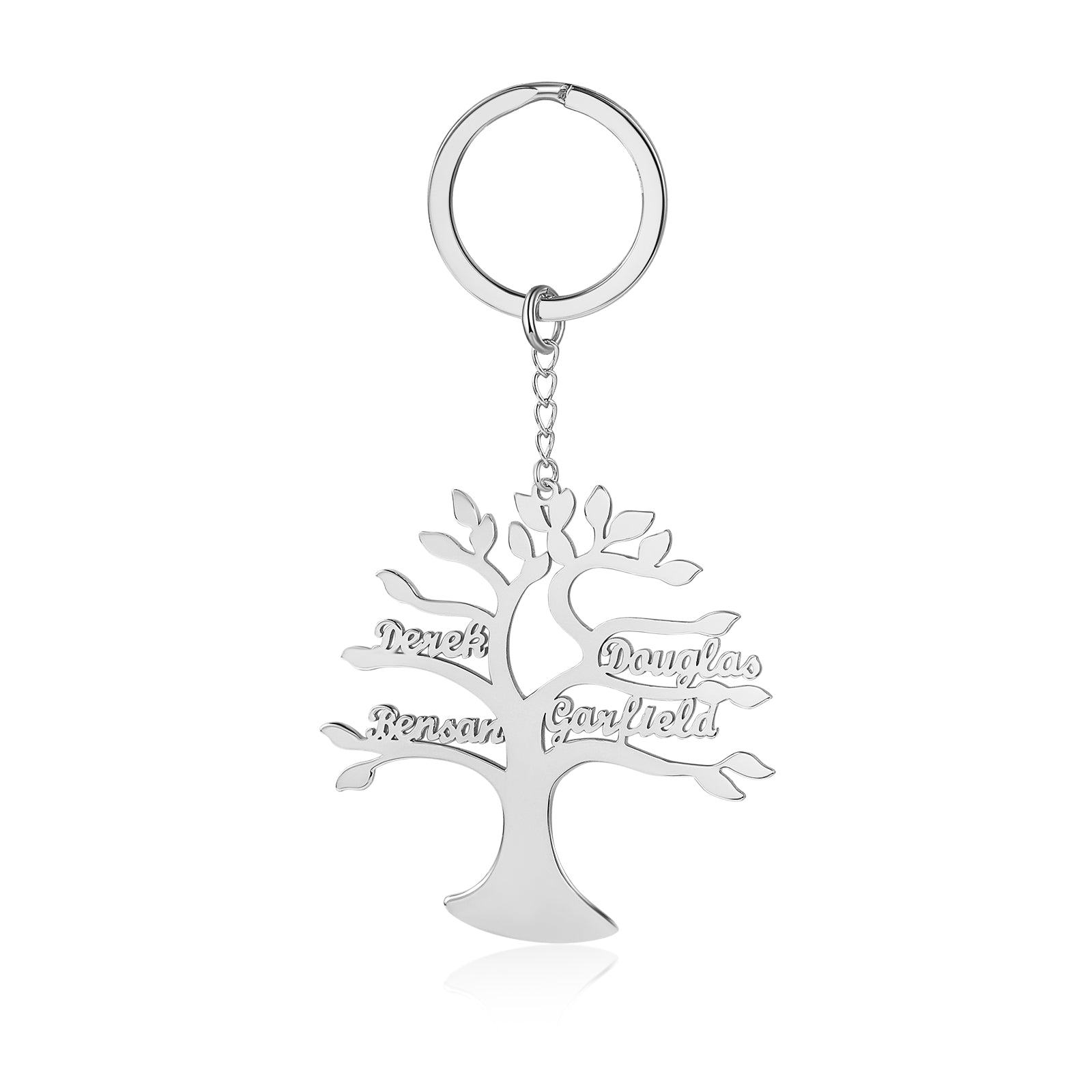 Custom Life Tree Name Keychain