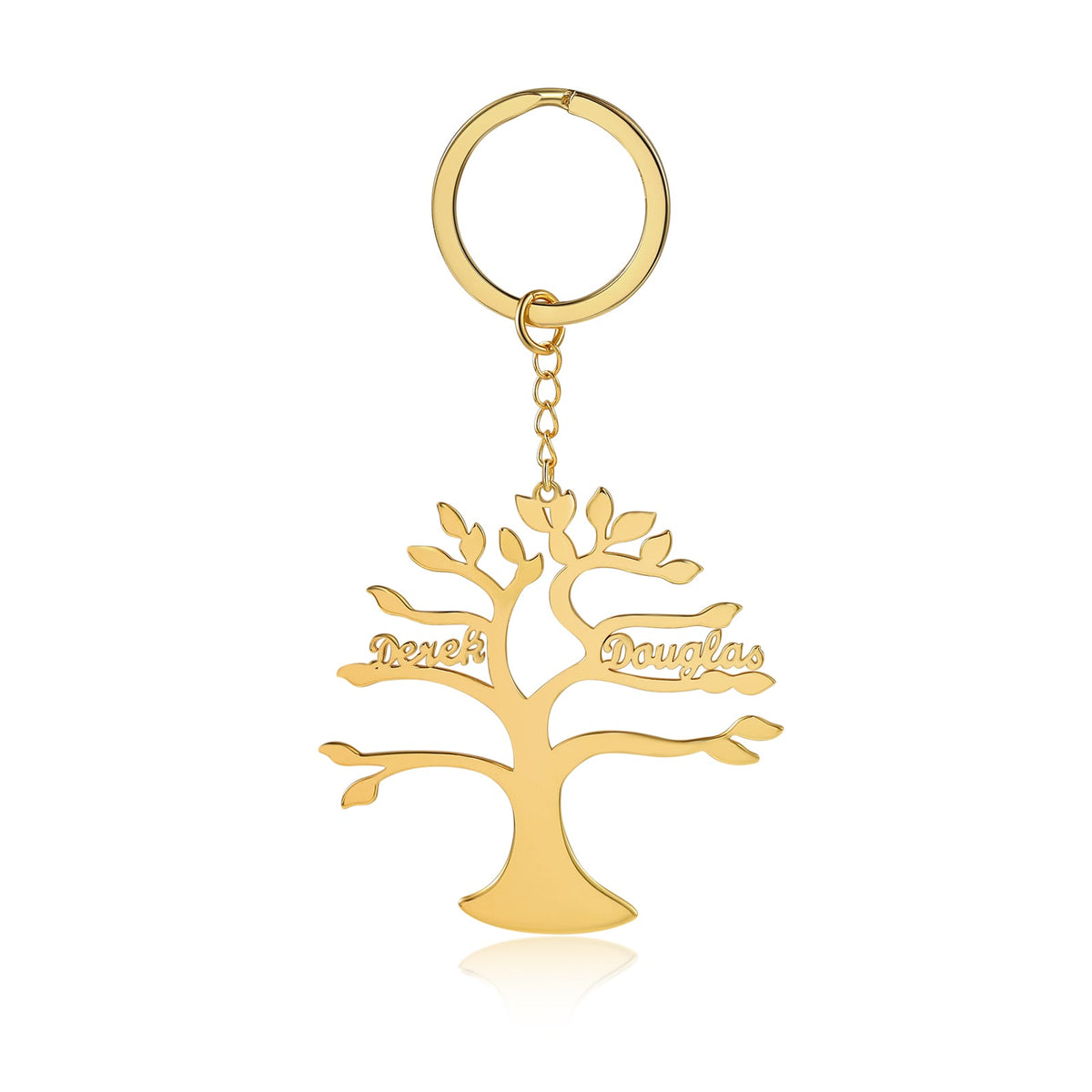 Custom Life Tree Name Keychain