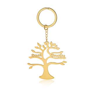 Custom Life Tree Name Keychain