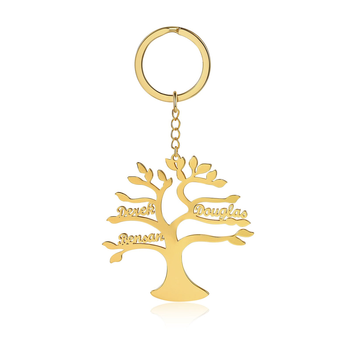 Custom Life Tree Name Keychain