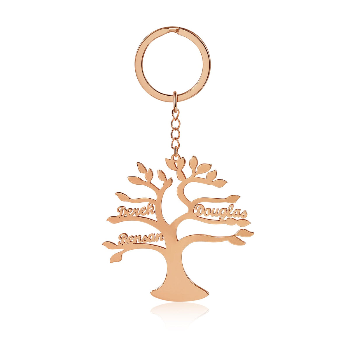 Custom Life Tree Name Keychain
