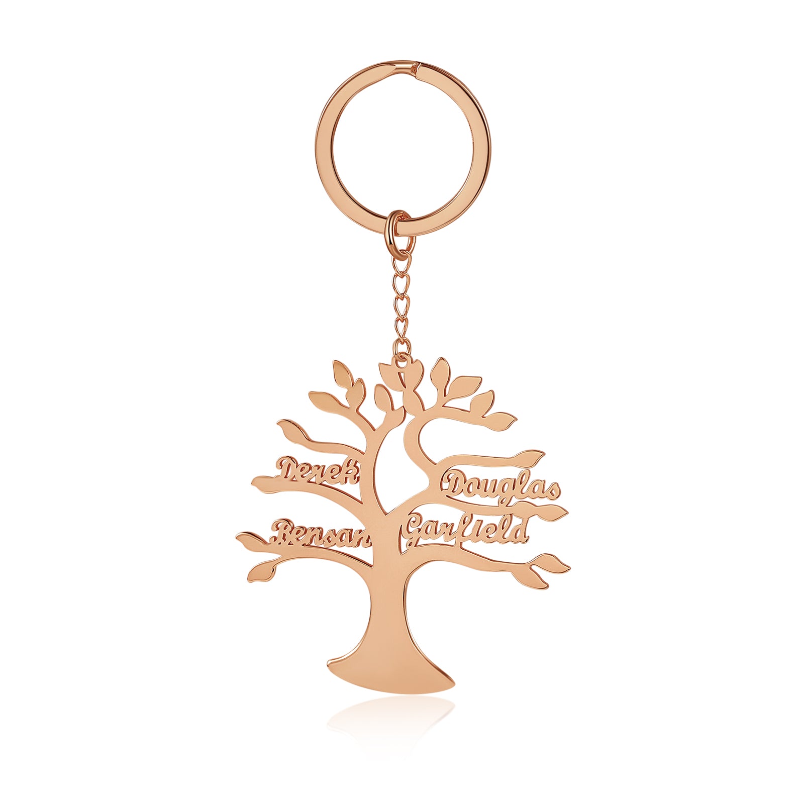 Custom Life Tree Name Keychain