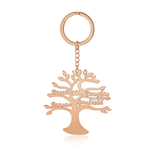 Custom Life Tree Name Keychain