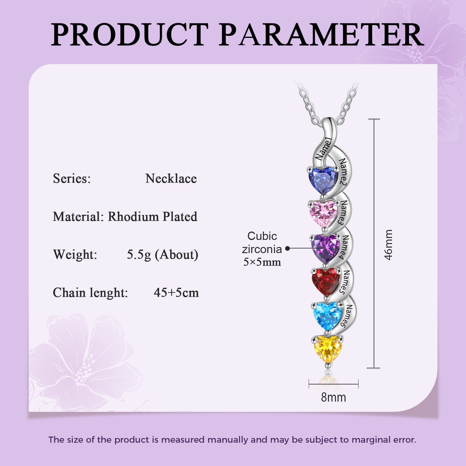 Custom Birthstone Necklace