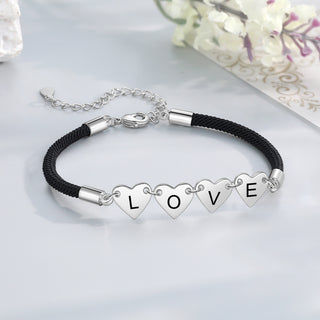 Custom Heart Shaped Bracelet