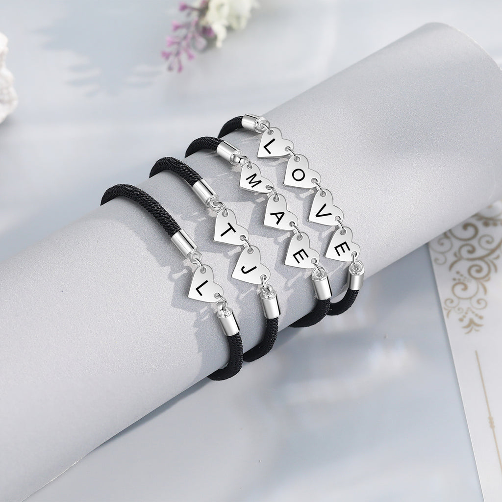 Custom Heart Shaped Bracelet