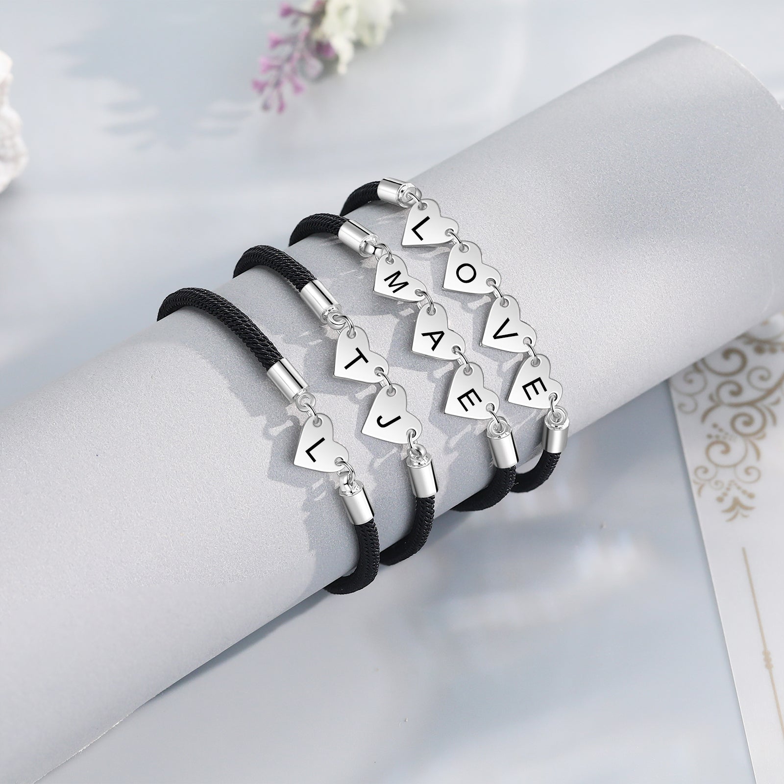 Custom Heart Shaped Bracelet