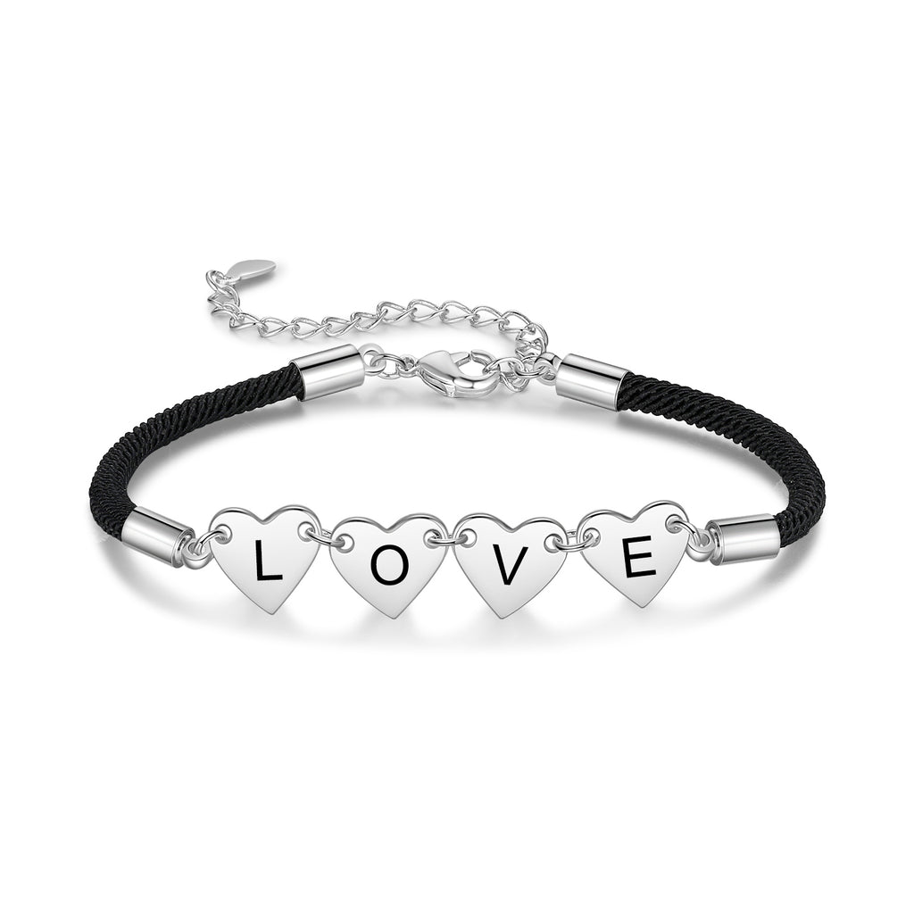 Custom Heart Shaped Bracelet